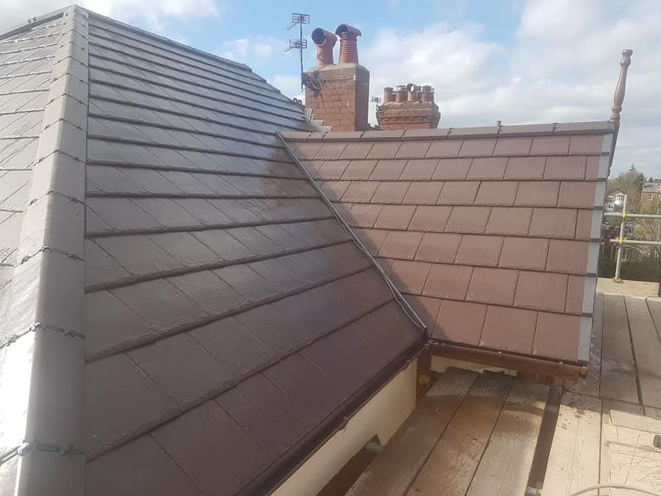 after installation of pitched roofing 8