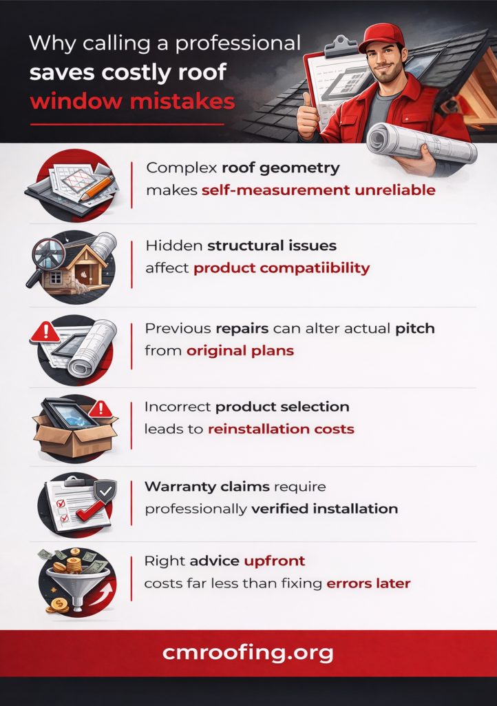 why calling a professioanl saves costly roof windo mistakes